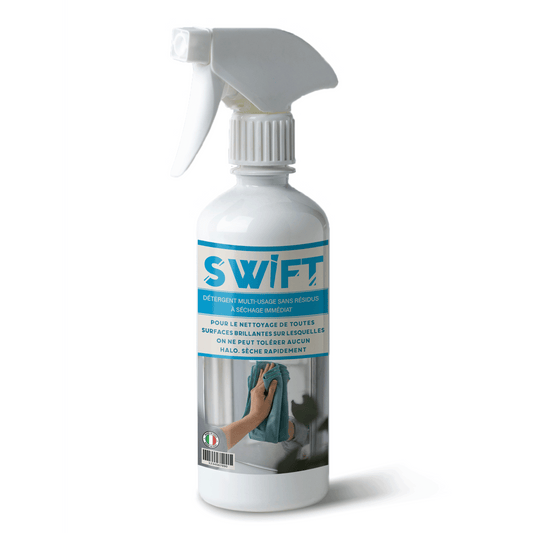 SWIFT - Nettoyant et polissant pour surfaces en verre et miroirs